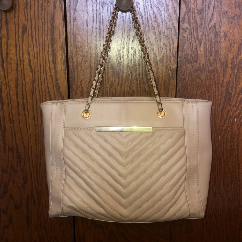 Beige Medium Tote/Purse